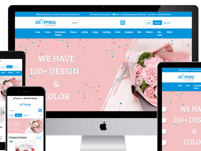 Shopping Corner Website Development (VUEJS)